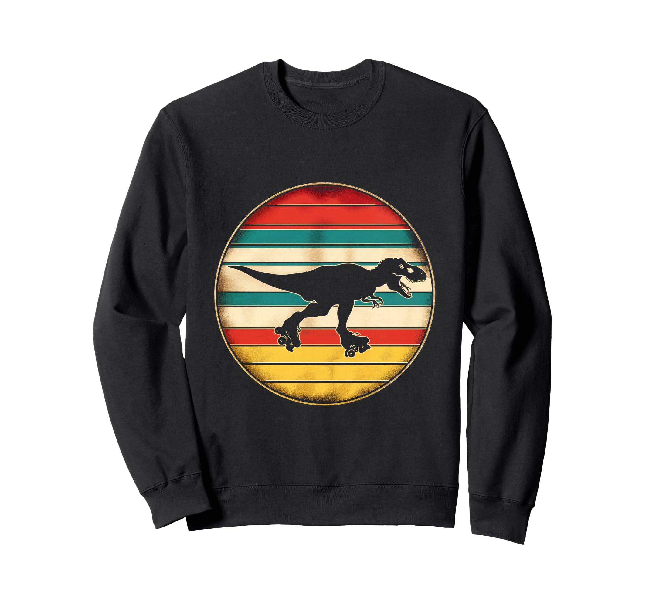 Roller Skate Dinosaur Sweatshirt - Streetwear Style for Adults - T-Shirt, Sweatshirt, Hoodie