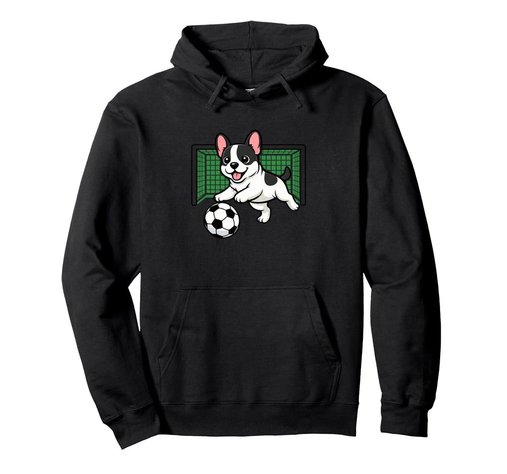 Goalkeeper Puppy French Bulldogs Soccer Hoodie - Streetwear Style Unisex - T-Shirt, Sweatshirt, Hoodie