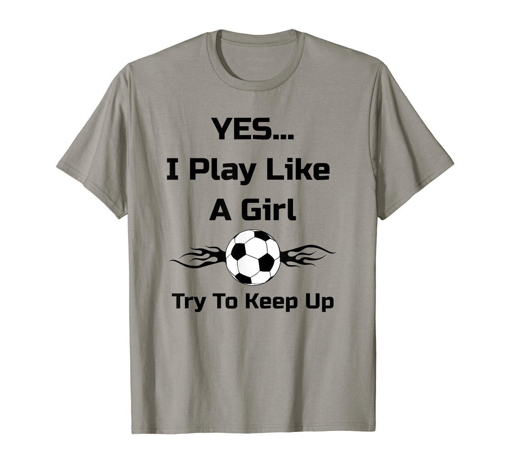 Yes I Play Like Flaming Soccer Ball T-Shirt - Minimalist Print Men Women - T-Shirt, Sweatshirt, Hoodie