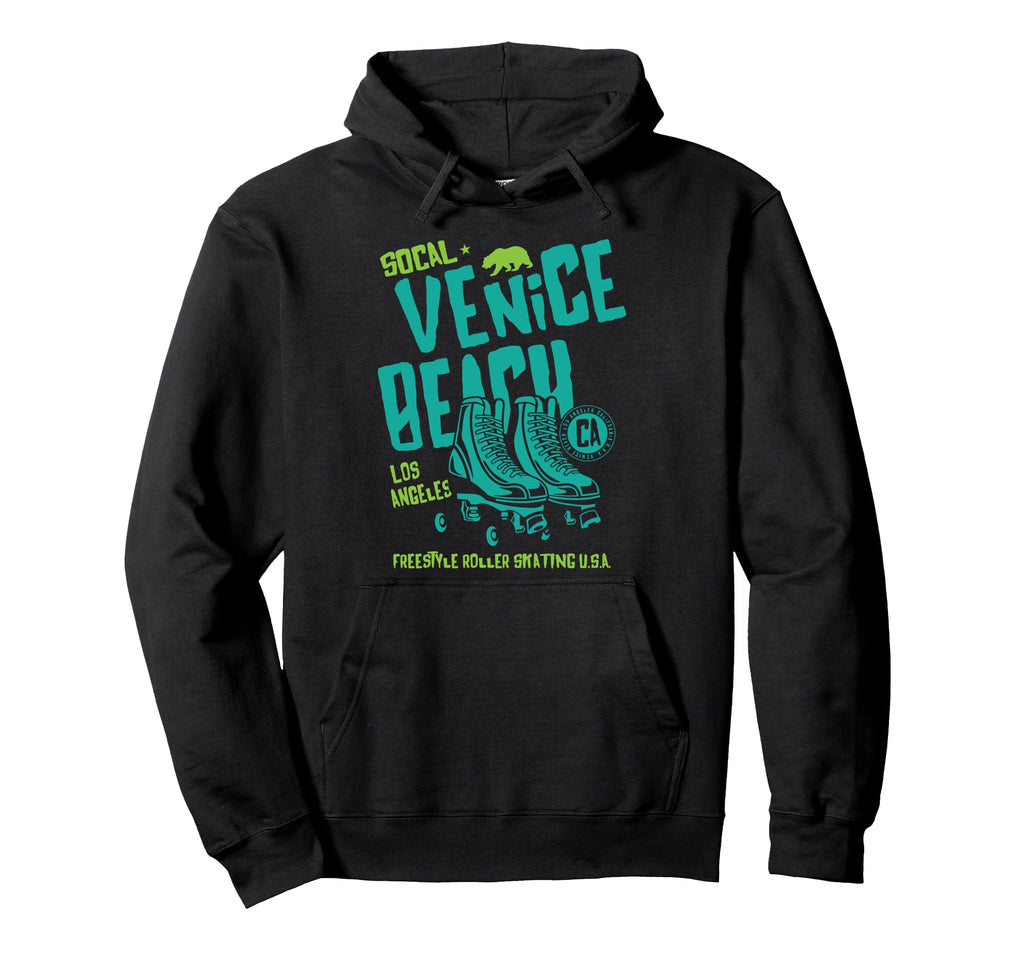 Venice Beach California Roller Skate Hoodie - Minimalist Print Unisex - T-Shirt, Sweatshirt, Hoodie