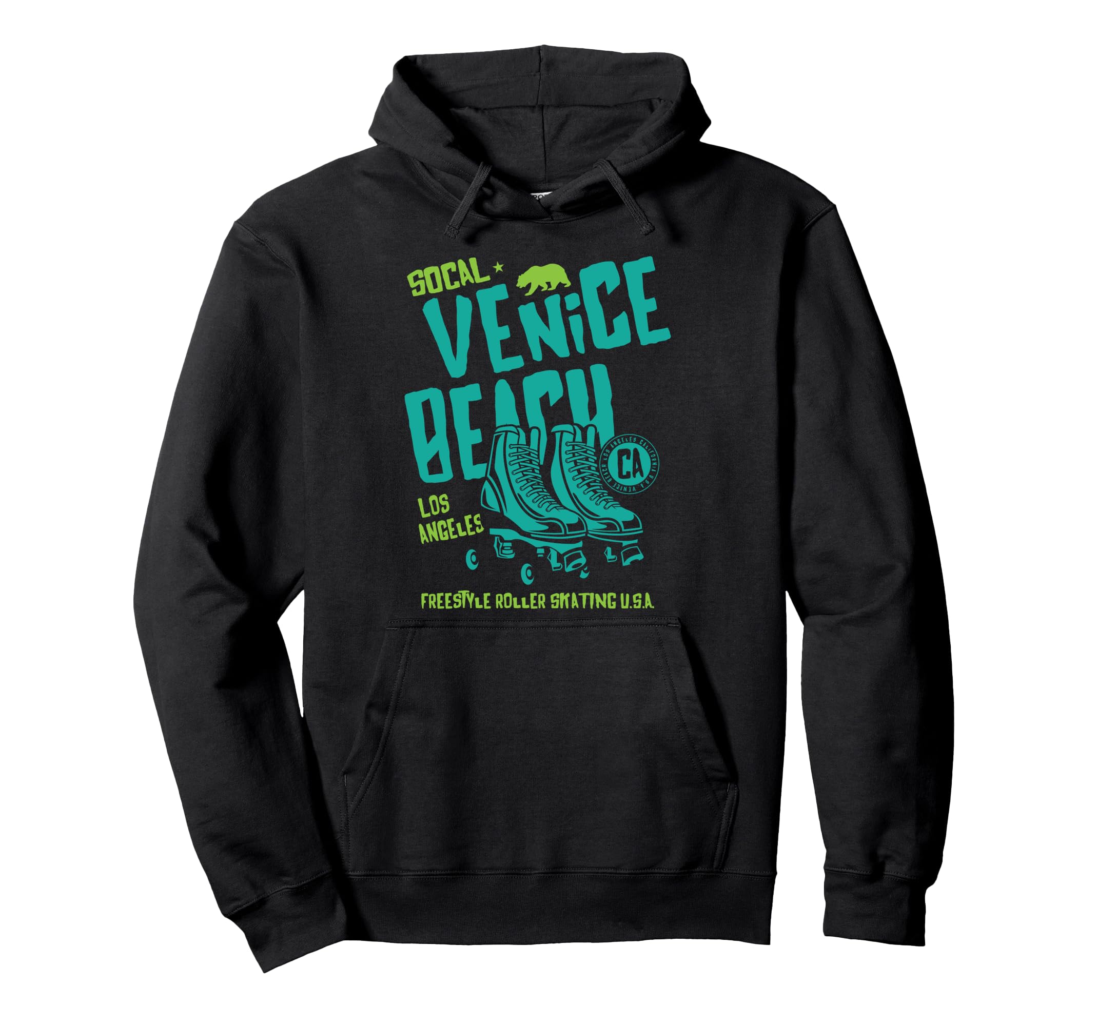 Venice Beach California Roller Skate Hoodie - Minimalist Print Unisex - T-Shirt, Sweatshirt, Hoodie