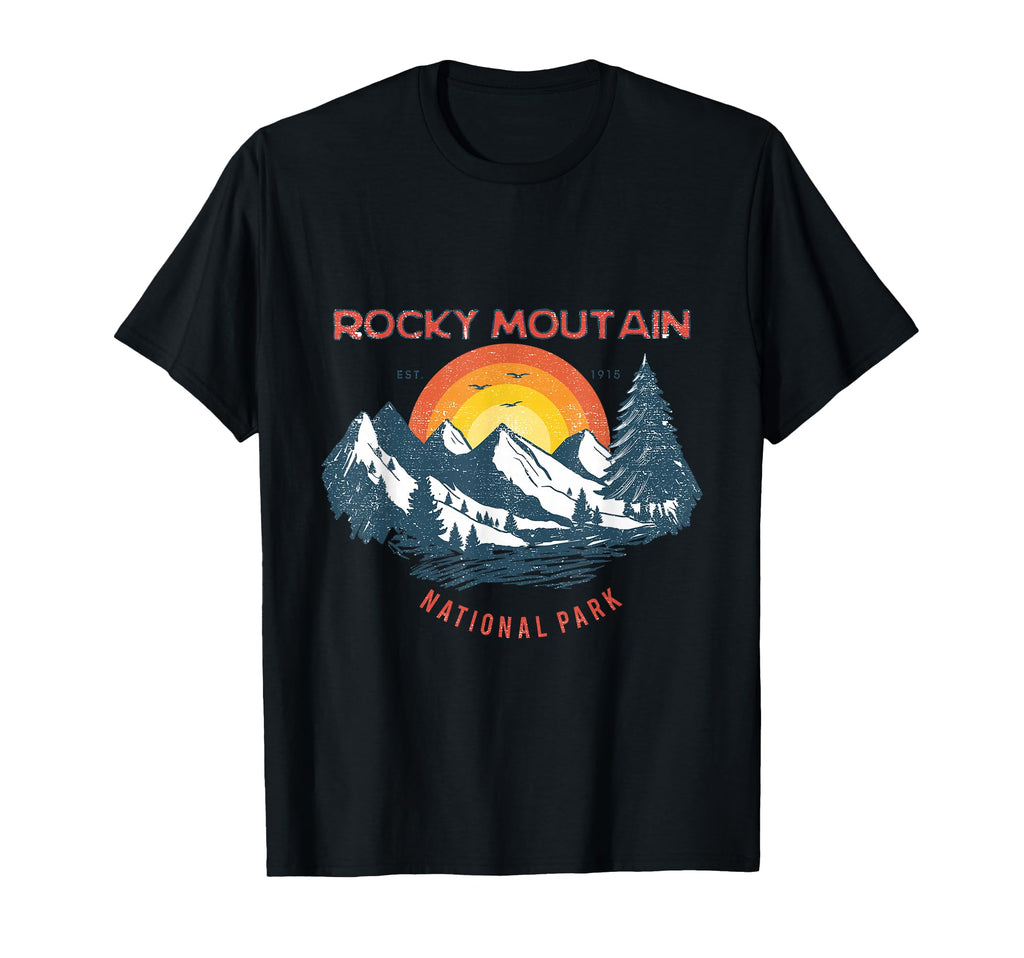 Sunset Rocky Mountain National Park T-Shirt - Graphic Print for Adults - T-Shirt, Sweatshirt, Hoodie