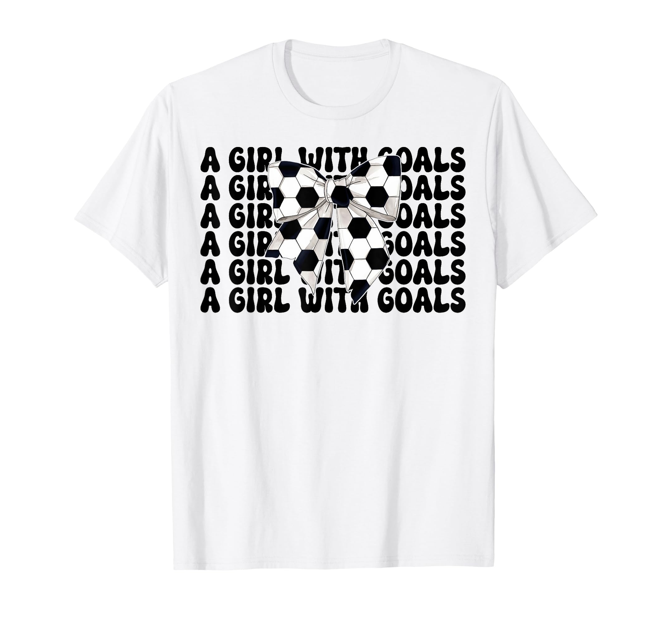 Soccer Coquette Bow Goals T-Shirt - Unique Graphic Men Women - T-Shirt, Sweatshirt, Hoodie