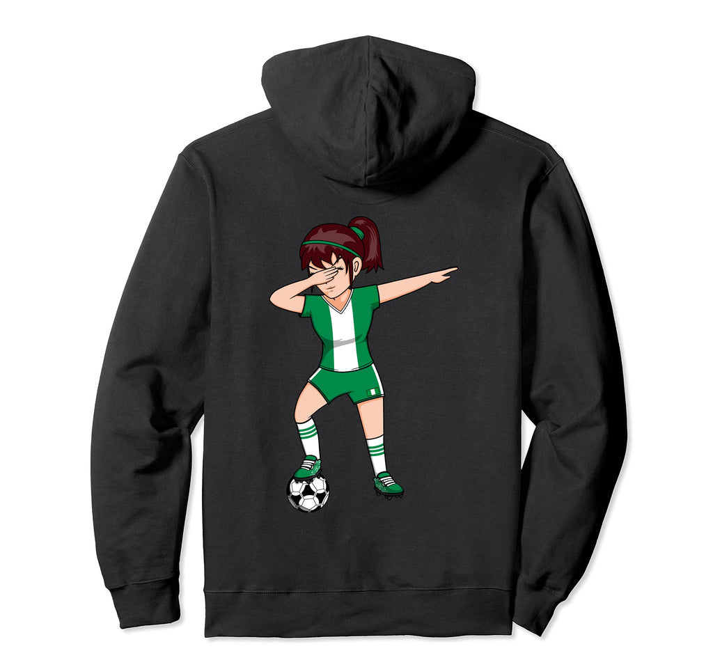 Dabbing Soccer Nigeria Jersey Nigerian Hoodie - Fun Novelty Design Unisex - T-Shirt, Sweatshirt, Hoodie