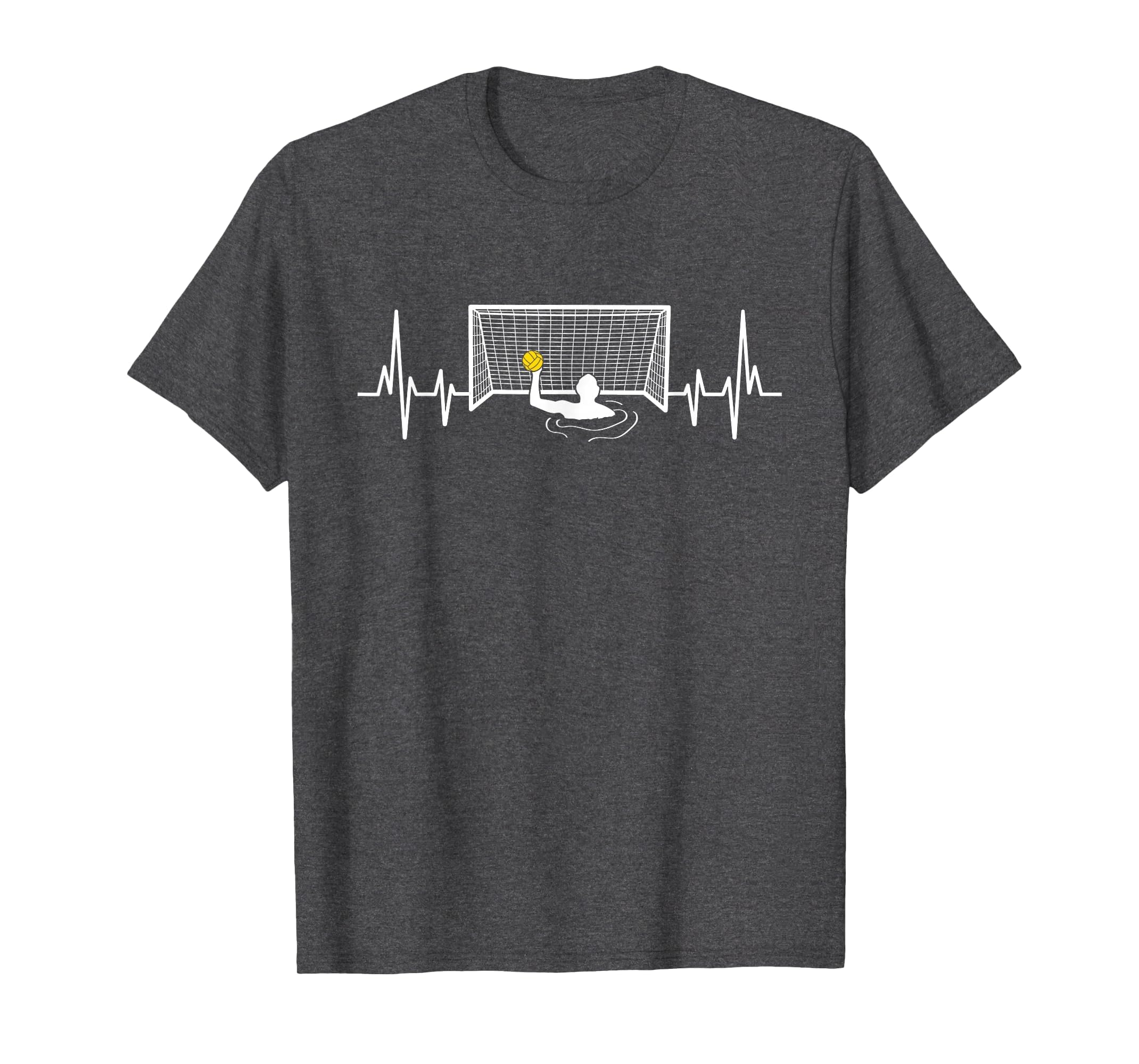 Water Polo Player Pulse Heartbeat T-Shirt - Fun Novelty Design for Adults - T-Shirt, Sweatshirt, Hoodie