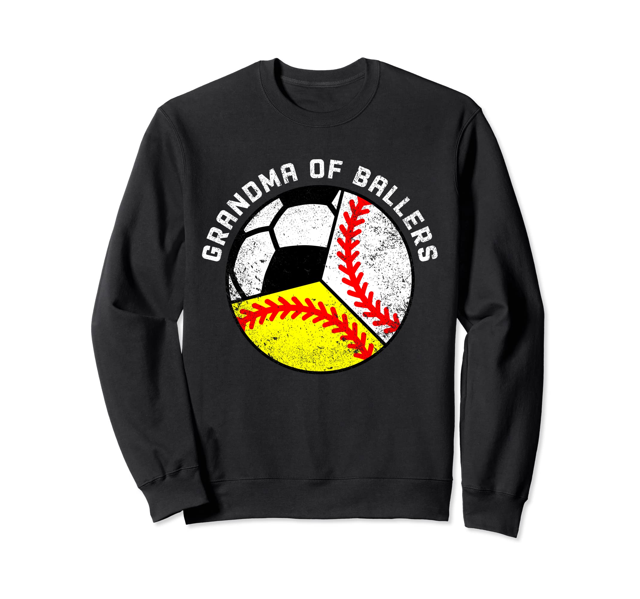 Grandma Ballers Funny Baseball Sweatshirt - Graphic Print Men Women - T-Shirt, Sweatshirt, Hoodie