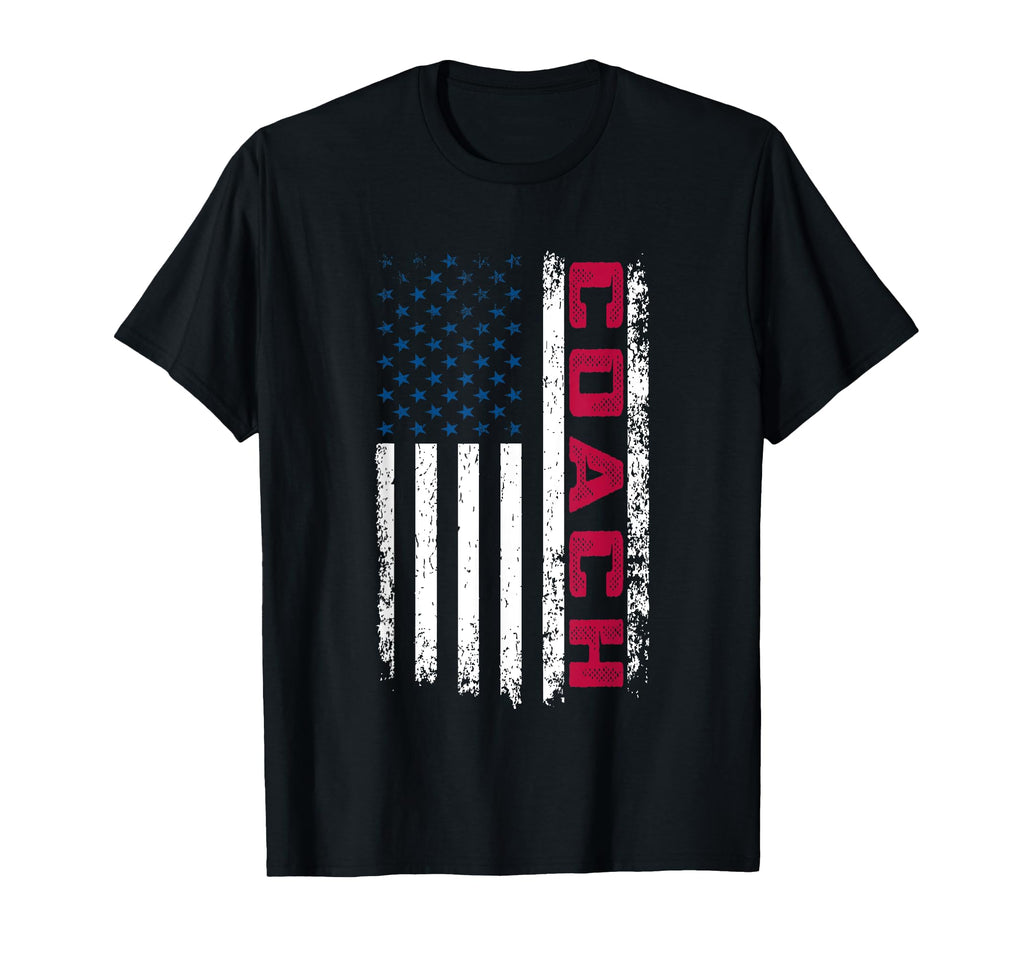 Coach American Flag 4Th July Usa T-Shirt - Graphic Print for Adults - T-Shirt, Sweatshirt, Hoodie