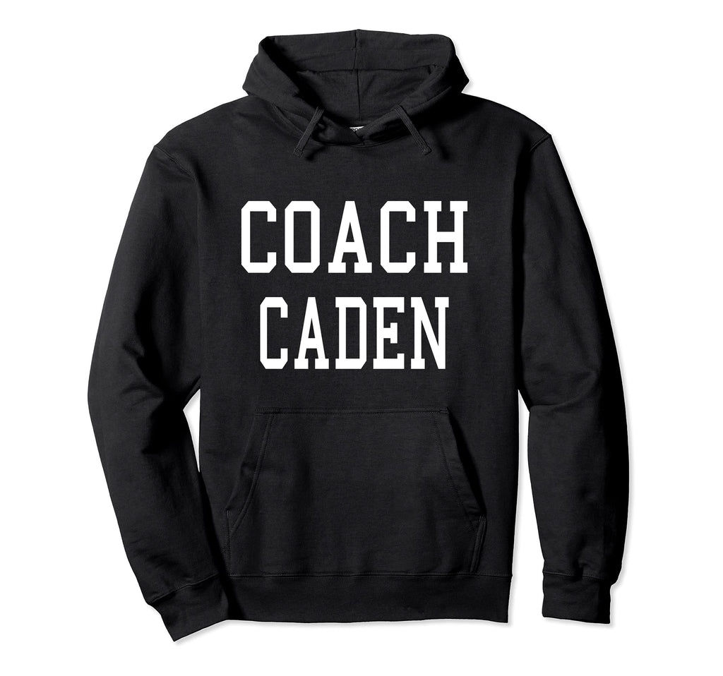 Coach Caden Custom Football Soccer Hoodie - Minimalist Print Men Women - T-Shirt, Sweatshirt, Hoodie