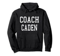 Coach Caden Custom Football Soccer Hoodie - Minimalist Print Men Women - T-Shirt, Sweatshirt, Hoodie