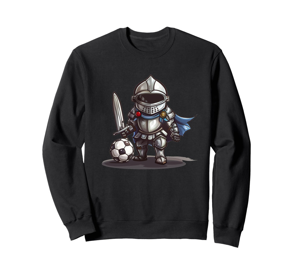 Funny Knight Suit Armor Soccer Sweatshirt - Aesthetic Graphic Men Women - T-Shirt, Sweatshirt, Hoodie