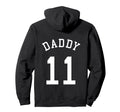 Daddy Team Uniform 11 Handball Dad Hoodie - Minimalist Print Men Women - T-Shirt, Sweatshirt, Hoodie