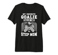 Proud Hockey Goalie Step Mom Hockey T-Shirt - Minimalist Print Men Women - T-Shirt, Sweatshirt, Hoodie