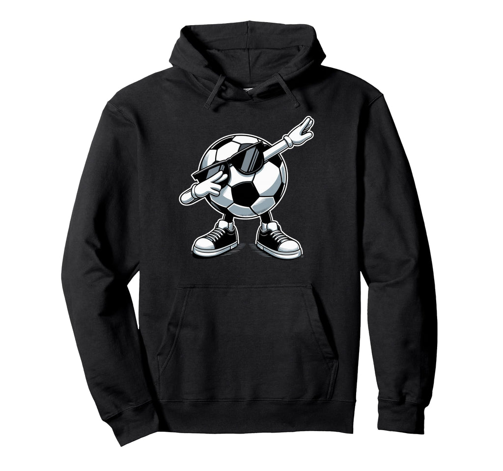 Funny Dabbing Dab Soccer Player Ball Hoodie - Aesthetic Graphic Men Women - T-Shirt, Sweatshirt, Hoodie
