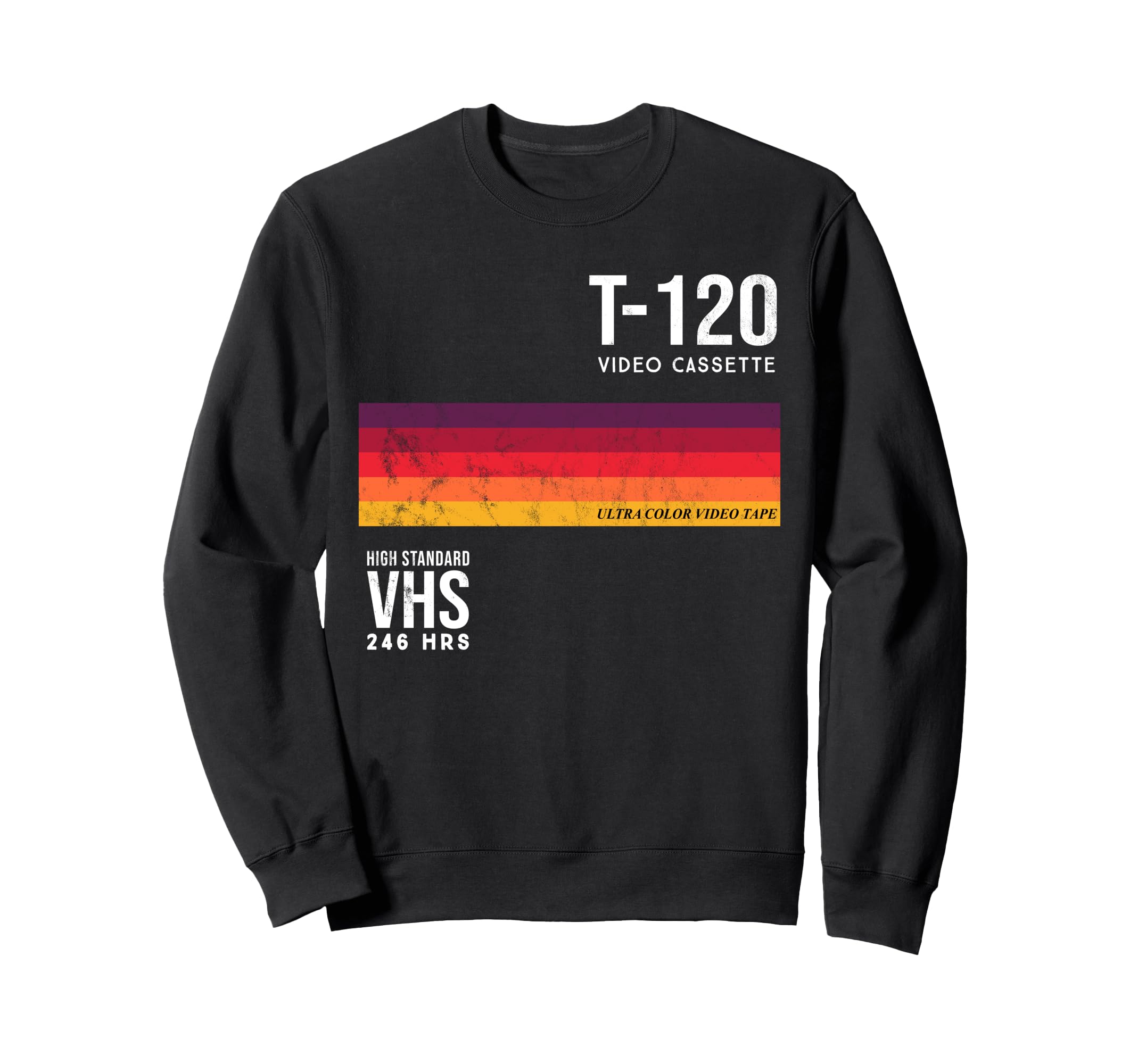 80S Video Cassette Tape Vhs Sweatshirt - Custom Art Print Unisex - T-Shirt, Sweatshirt, Hoodie