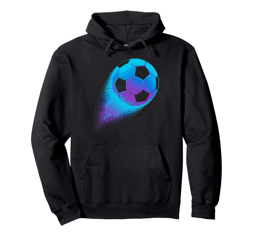 Colorful Splash Art Soccer Football Hoodie - Fun Novelty Design for Adults - T-Shirt, Sweatshirt, Hoodie
