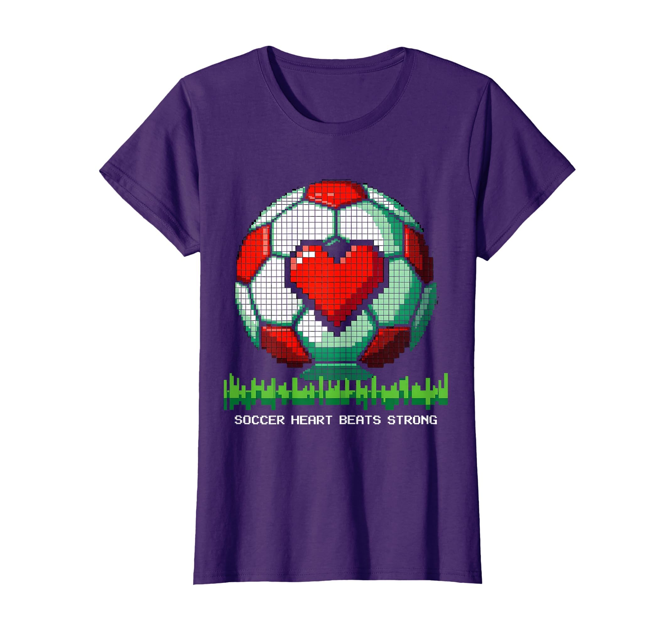 Soccer Heart Beats Strong Mens Fan T-Shirt - Aesthetic Graphic Men Women - T-Shirt, Sweatshirt, Hoodie