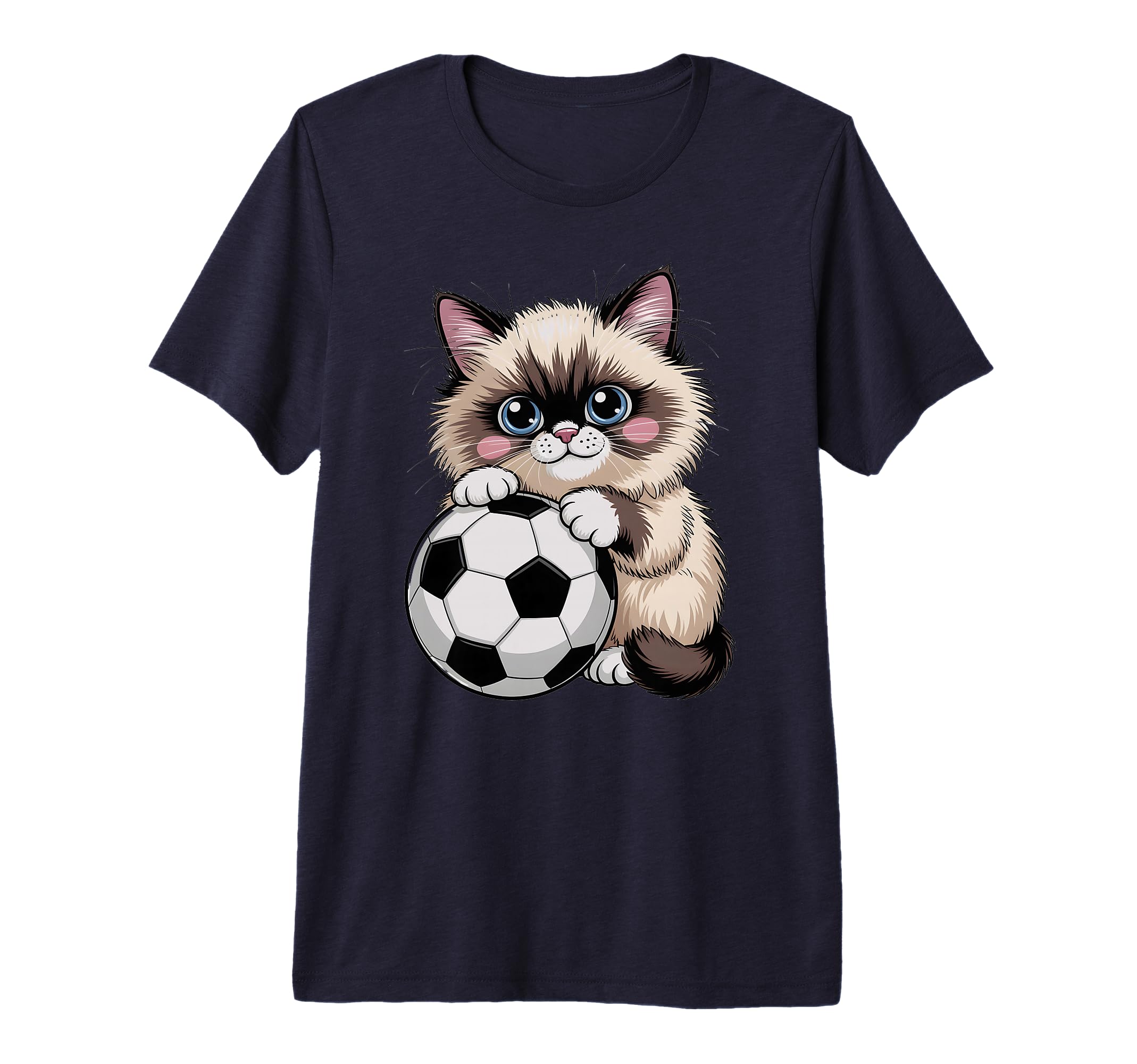 Soccer Birman Just Who Loves Cats T-Shirt - Custom Art Print Men Women - T-Shirt, Sweatshirt, Hoodie