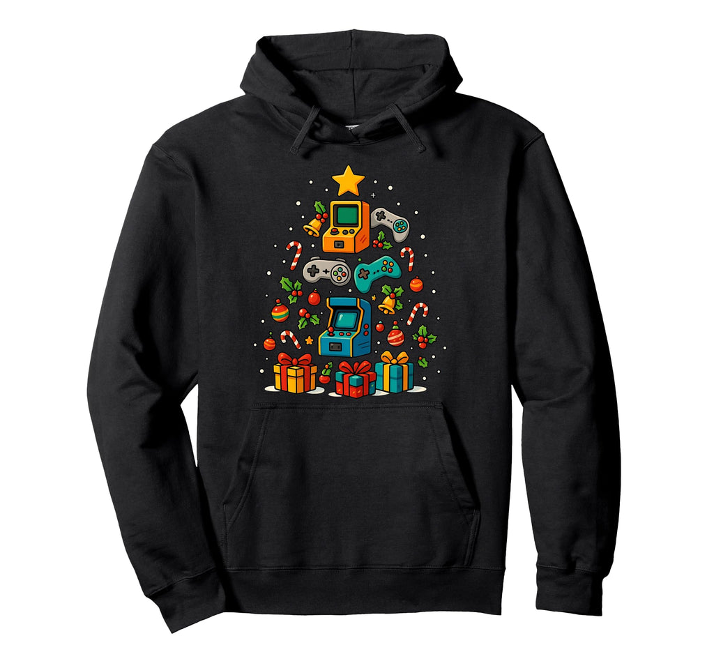 Arcade Games Slot Machine Gaming Tree Hoodie - Custom Art Print Men Women - T-Shirt, Sweatshirt, Hoodie