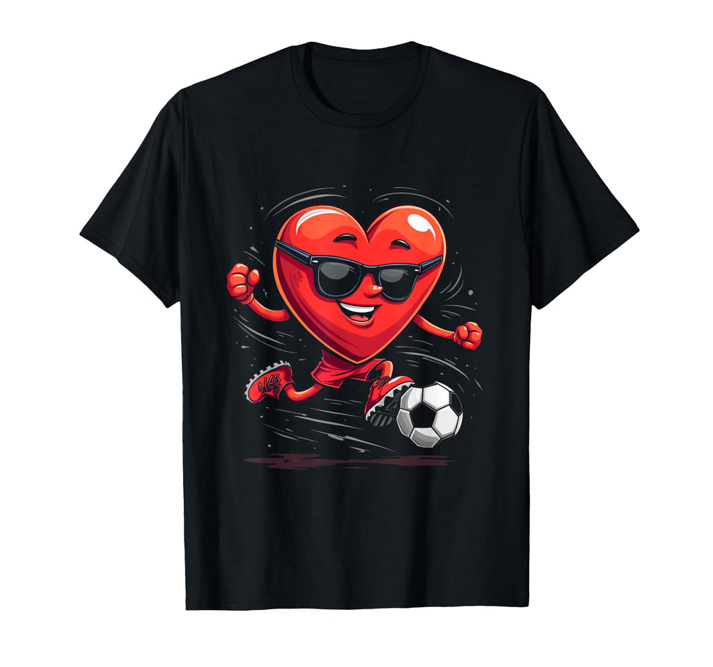 Heart Soccer Cartoon Gift T-Shirt - Trendy Graphic Unisex - T-Shirt, Sweatshirt, Hoodie
