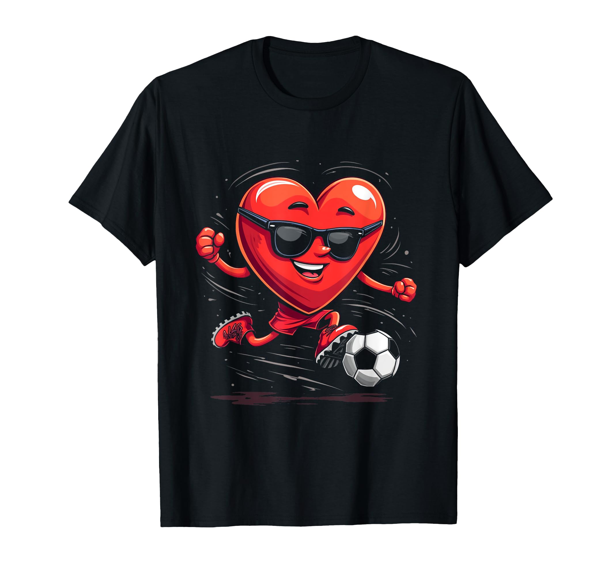 Heart Soccer Cartoon Gift T-Shirt - Trendy Graphic Unisex - T-Shirt, Sweatshirt, Hoodie