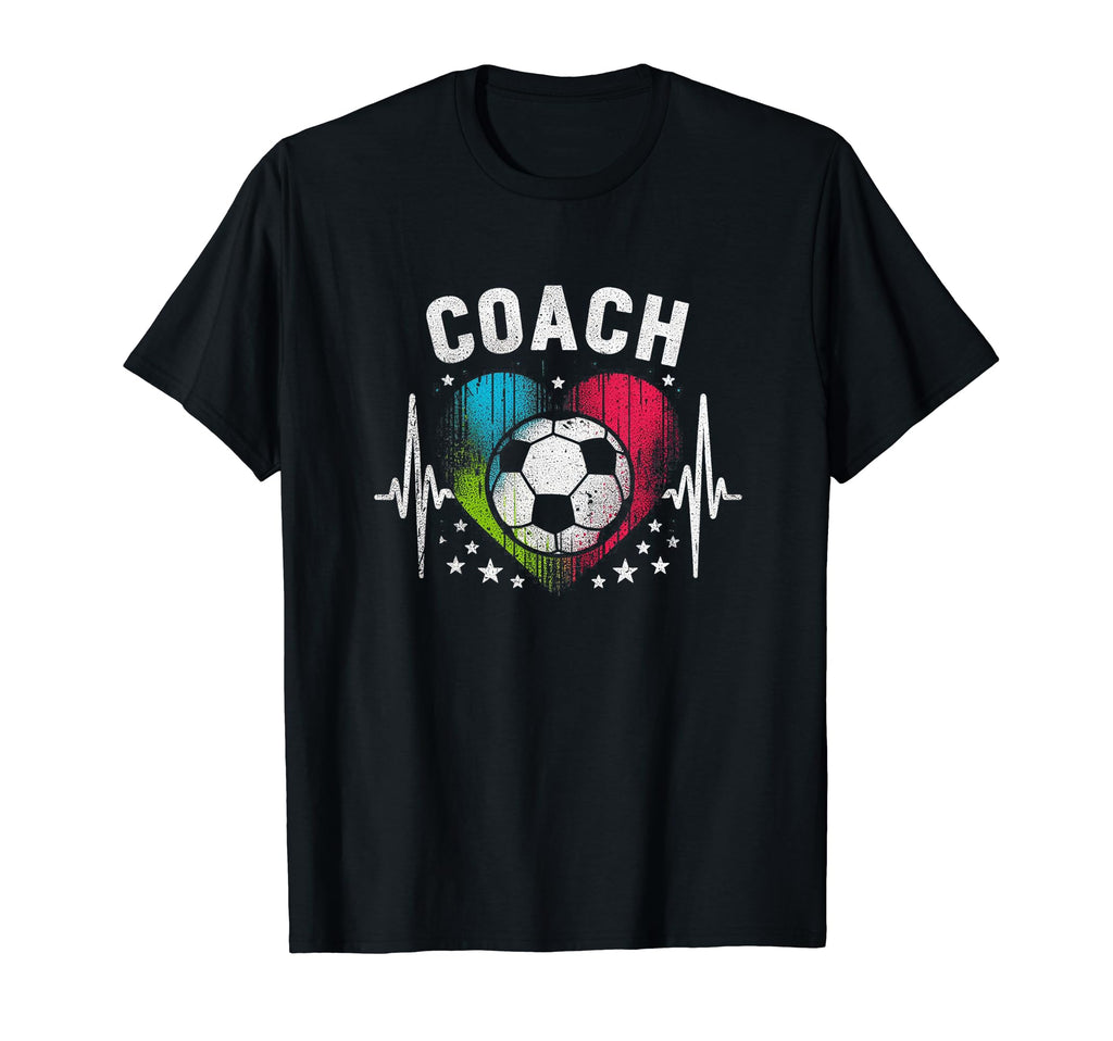 Soccer Coach Training Heart Beat T-Shirt - Custom Art Print Unisex - T-Shirt, Sweatshirt, Hoodie