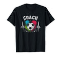 Soccer Coach Training Heart Beat T-Shirt - Custom Art Print Unisex - T-Shirt, Sweatshirt, Hoodie