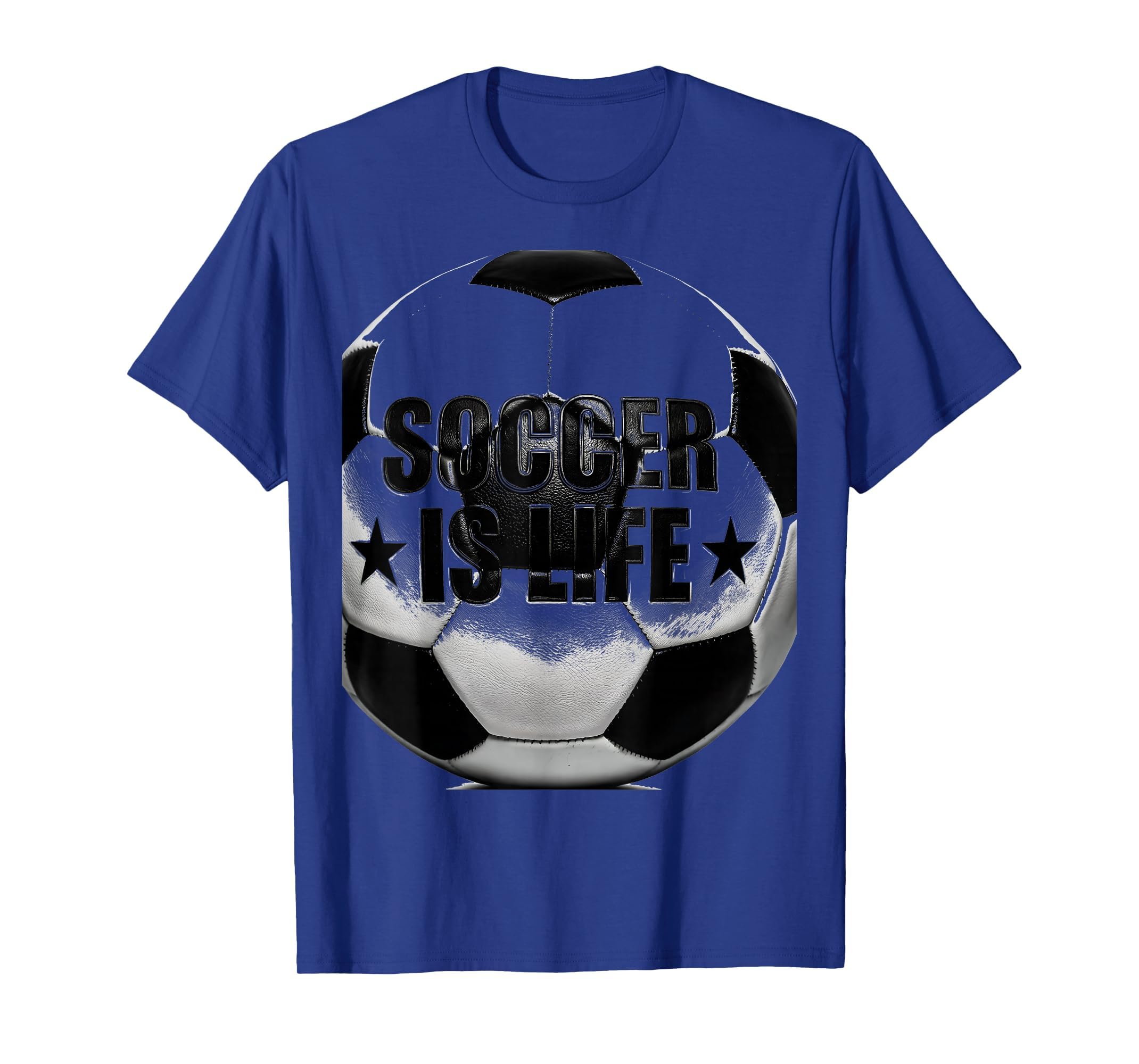 Soccer Is Life Soccer Ball T-Shirt - Custom Art Print Men Women - T-Shirt, Sweatshirt, Hoodie