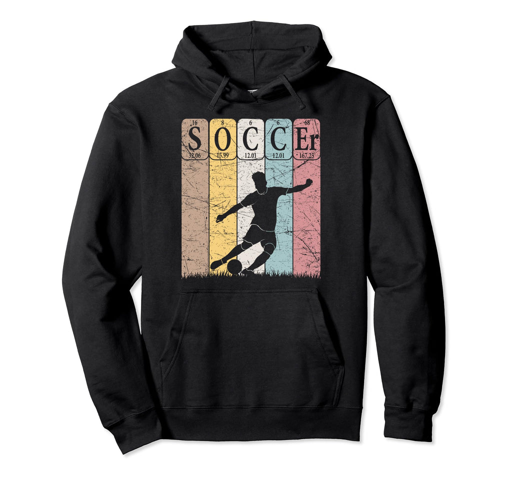 Soccer Periodic Table Elements Hoodie - Fun Novelty Design Men Women - T-Shirt, Sweatshirt, Hoodie