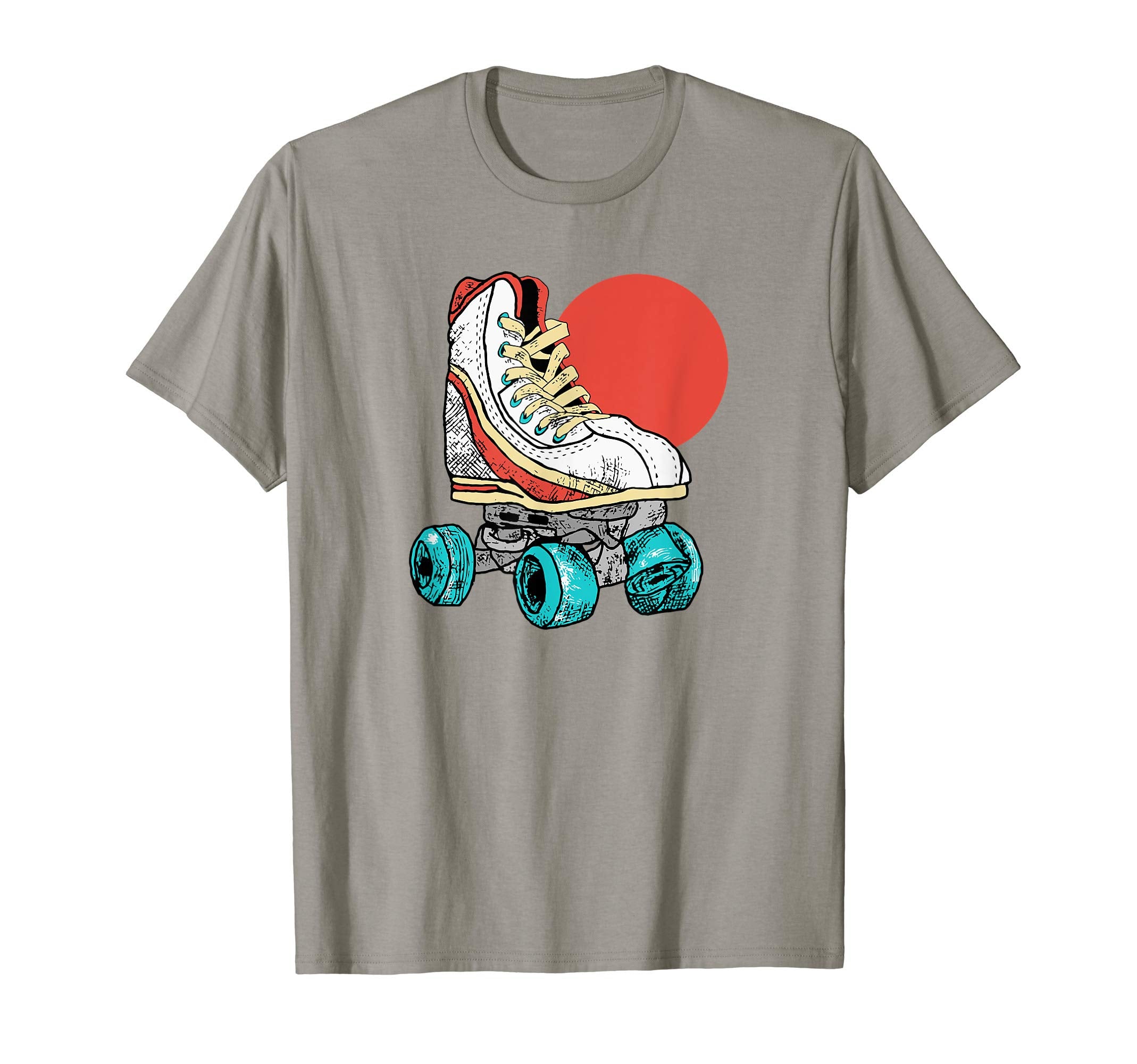 Minimalist Roller Skate Sun 70S T-Shirt - Fun Novelty Design for Adults - T-Shirt, Sweatshirt, Hoodie