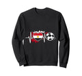 Football Pulse Egypt Flag Sweatshirt - Aesthetic Graphic for Adults - T-Shirt, Sweatshirt, Hoodie
