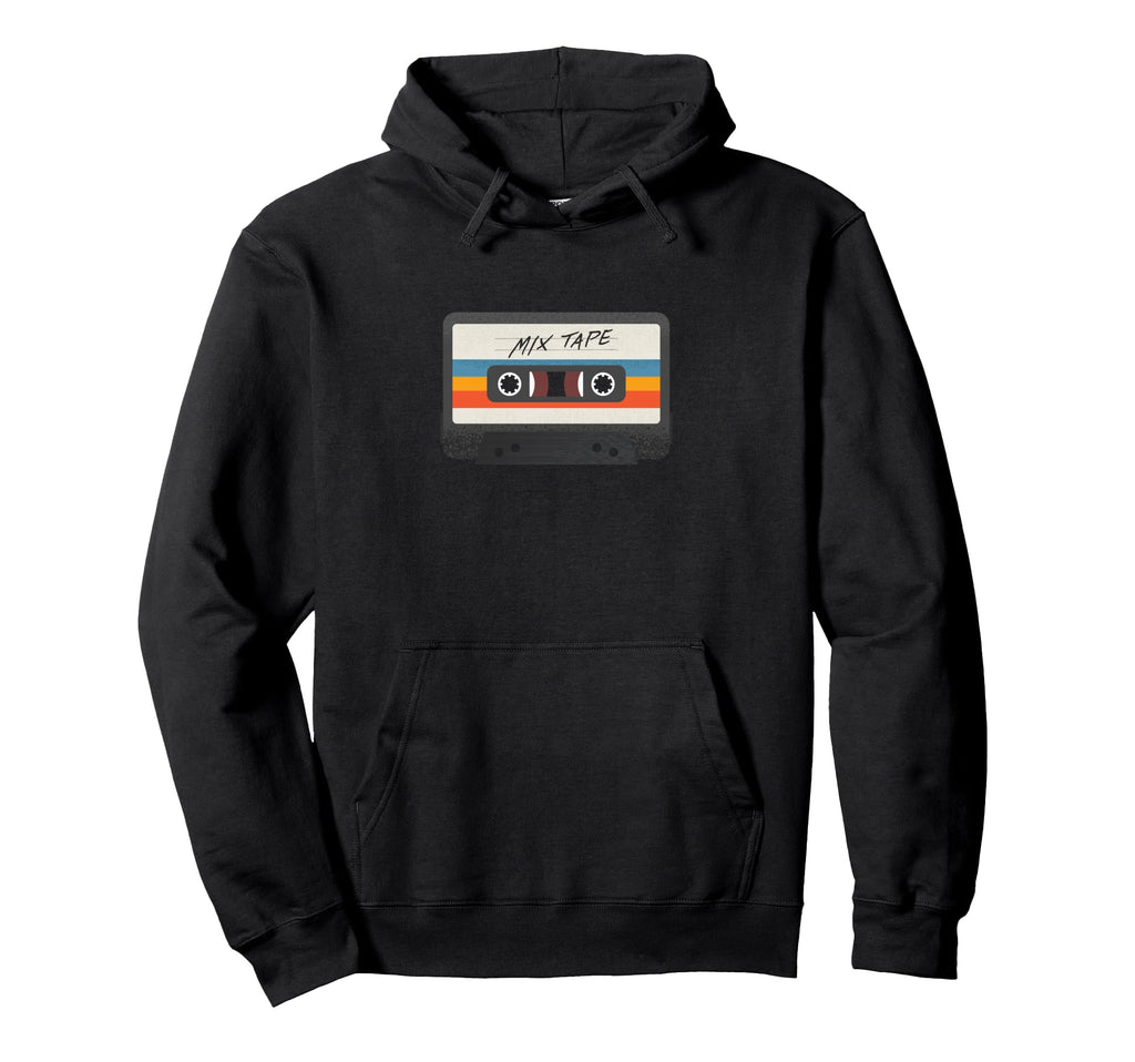 Cassette Mix Tape Hoodie - Casual Everyday Wear Unisex - T-Shirt, Sweatshirt, Hoodie