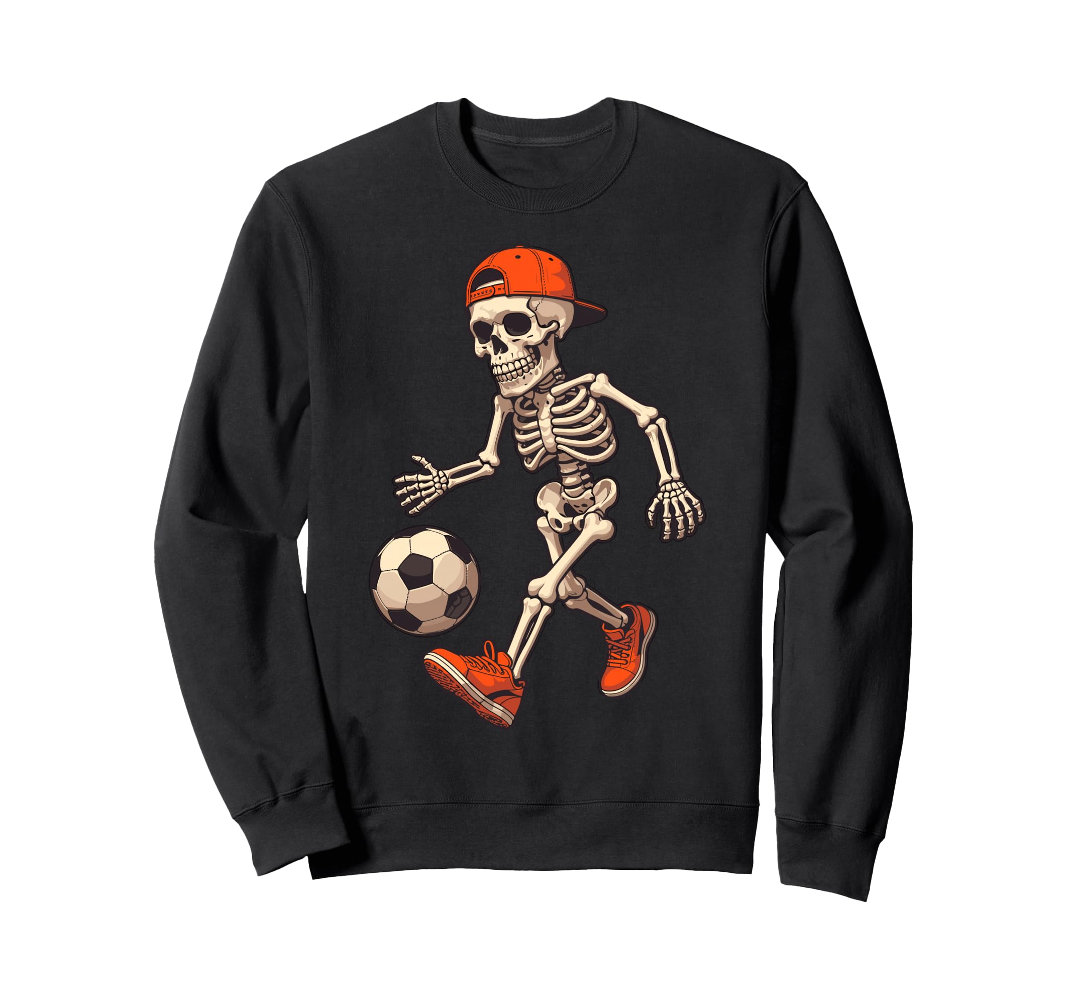 Funny Skeleton Soccer Balls Sweatshirt - Custom Art Print Men Women - T-Shirt, Sweatshirt, Hoodie