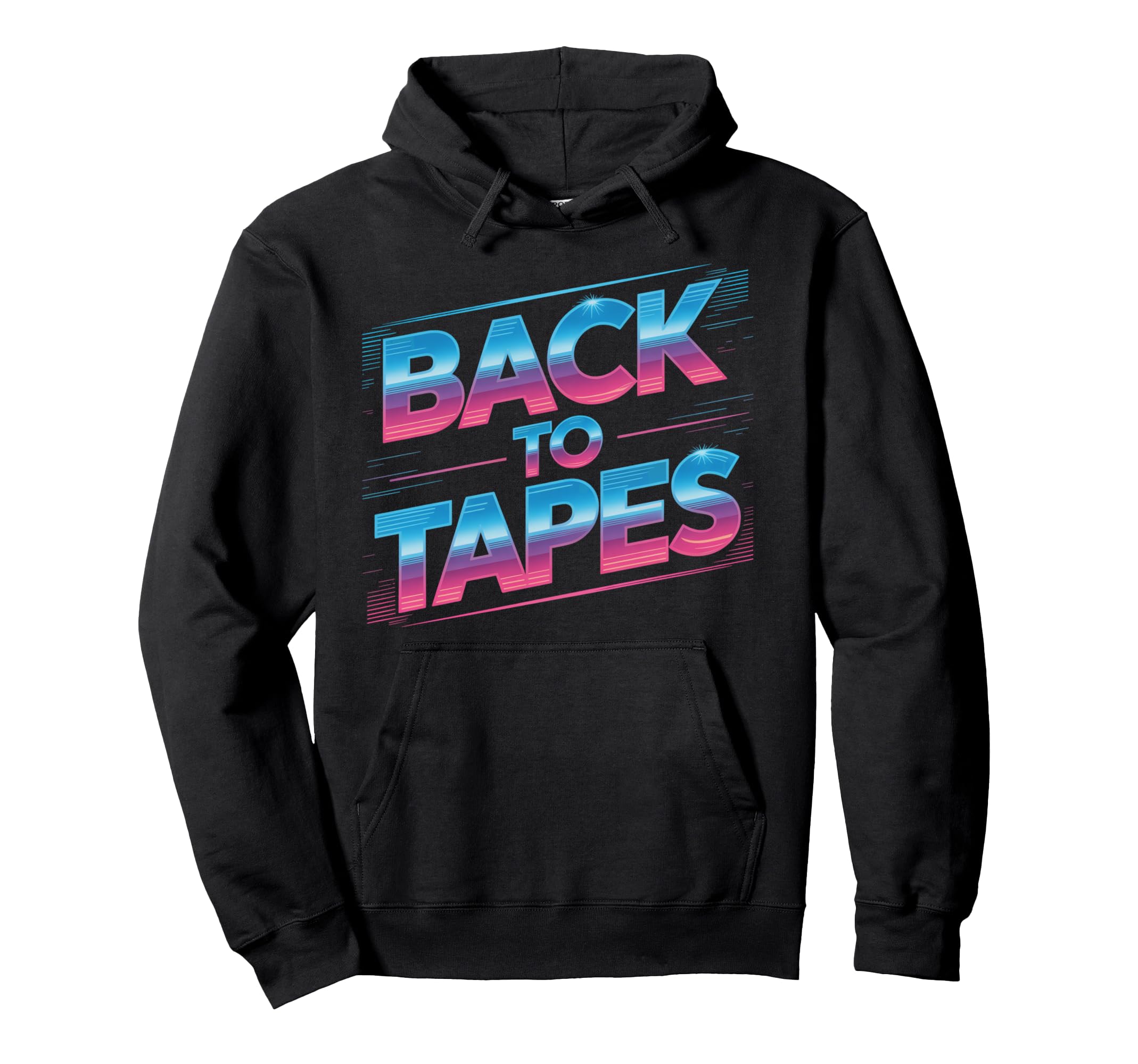 Back To Tapes 80S Cassette Mixtape Hoodie - Casual Everyday Wear Men Women - T-Shirt, Sweatshirt, Hoodie