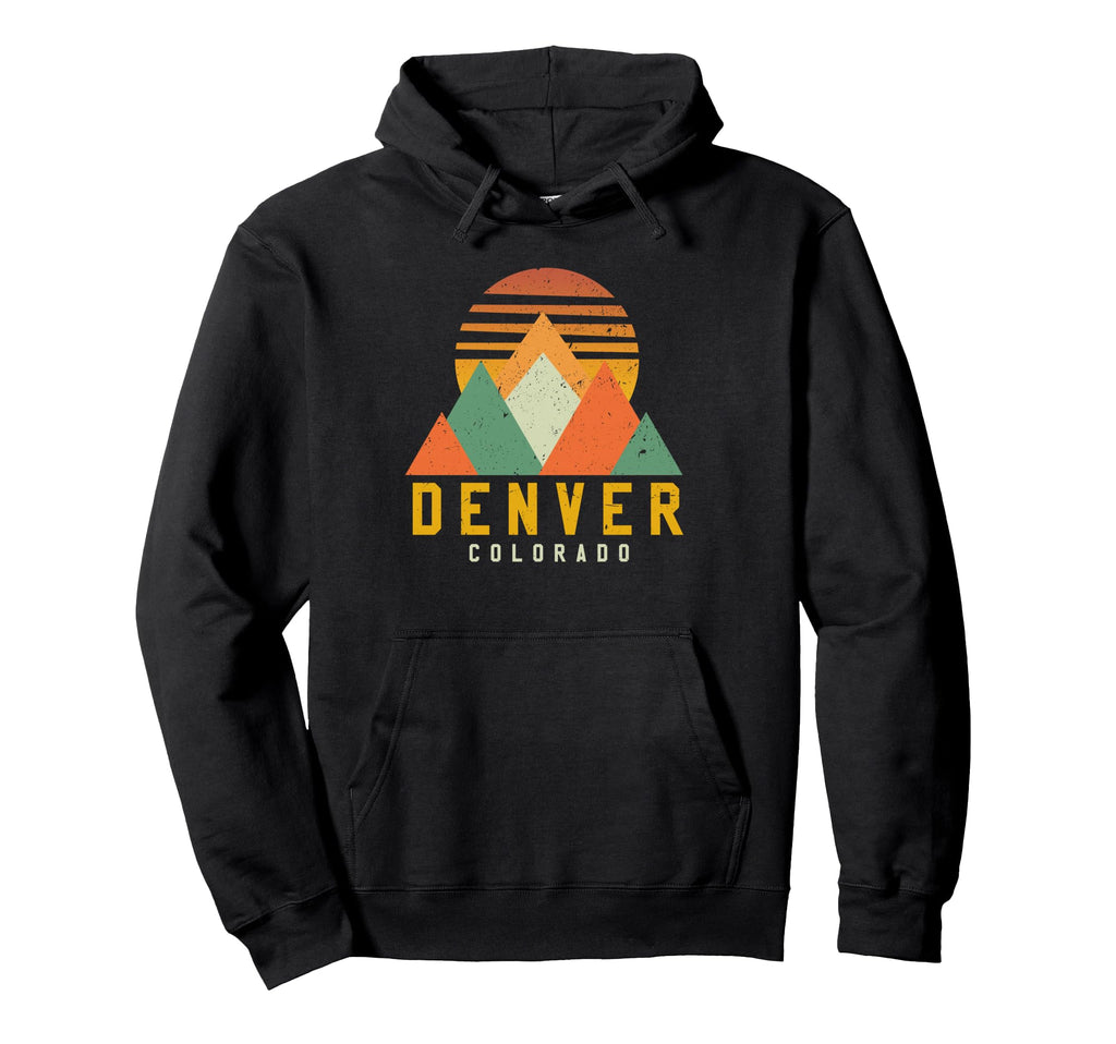 Denver Colorado Mountains Souvenir Hoodie - Minimalist Print for Adults - T-Shirt, Sweatshirt, Hoodie