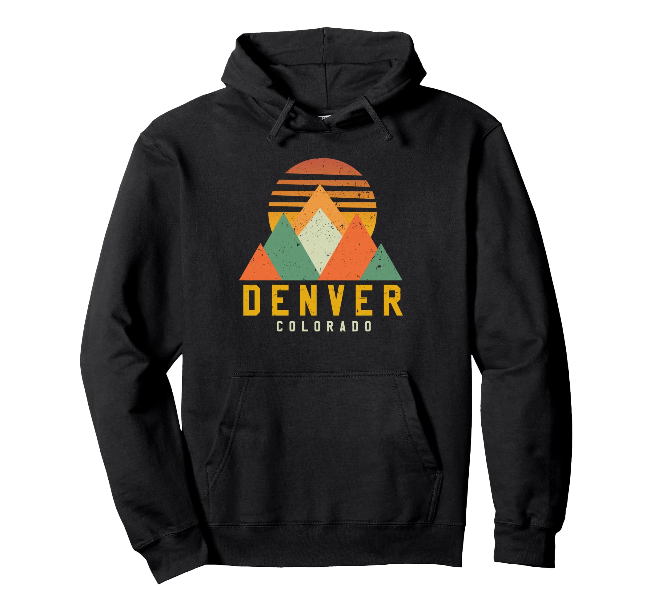 Denver Colorado Mountains Souvenir Hoodie - Minimalist Print for Adults - T-Shirt, Sweatshirt, Hoodie