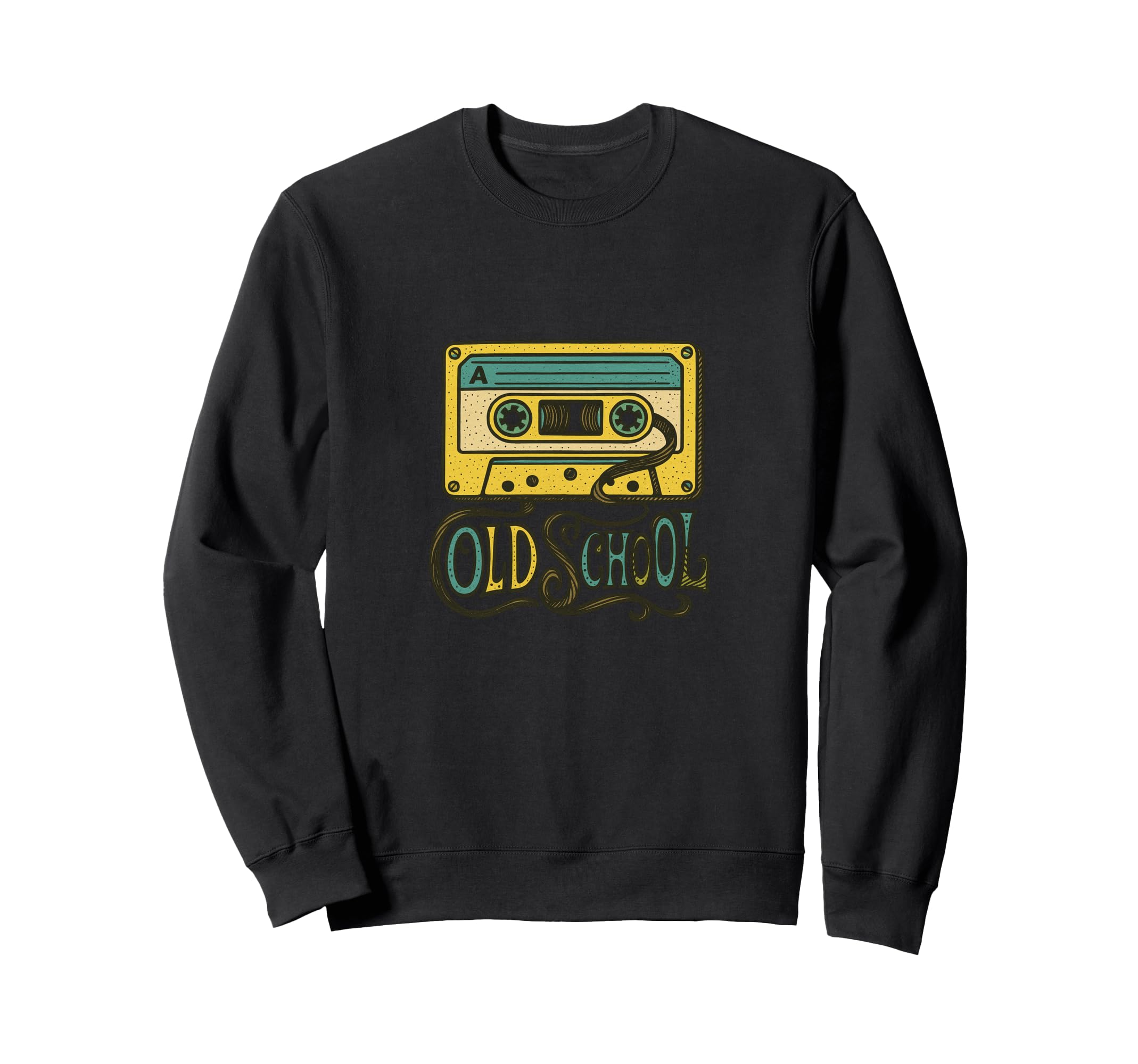 Old School Illustration Cassette Sweatshirt - Novelty Apparel Men Women - T-Shirt, Sweatshirt, Hoodie
