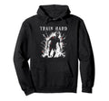 Train Hard Zombie Creepy Soccer Hoodie - Graphic Print for Adults - T-Shirt, Sweatshirt, Hoodie