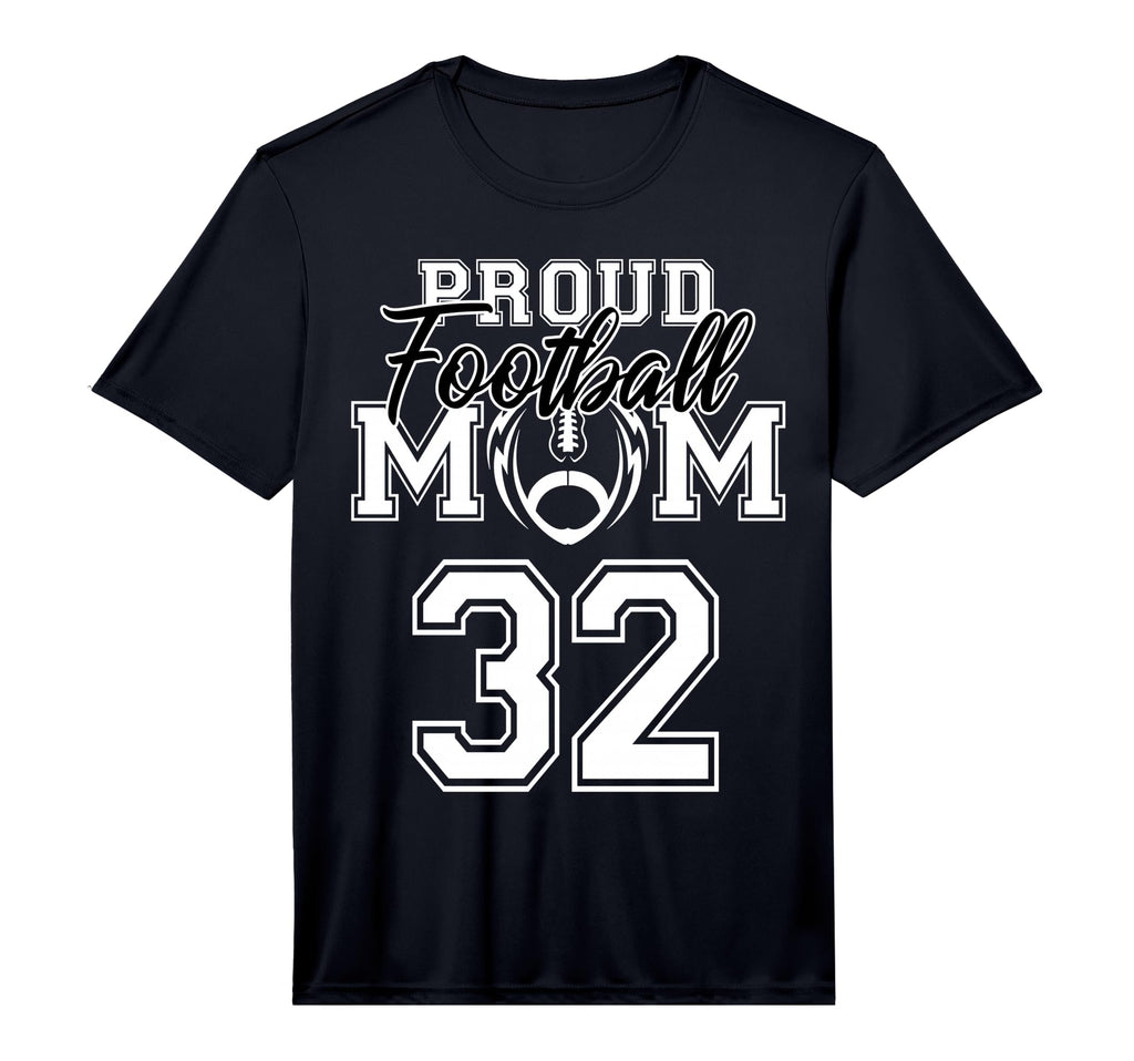 Custom Proud Football Mother T-Shirt - Casual Everyday Wear for Adults - T-Shirt, Sweatshirt, Hoodie