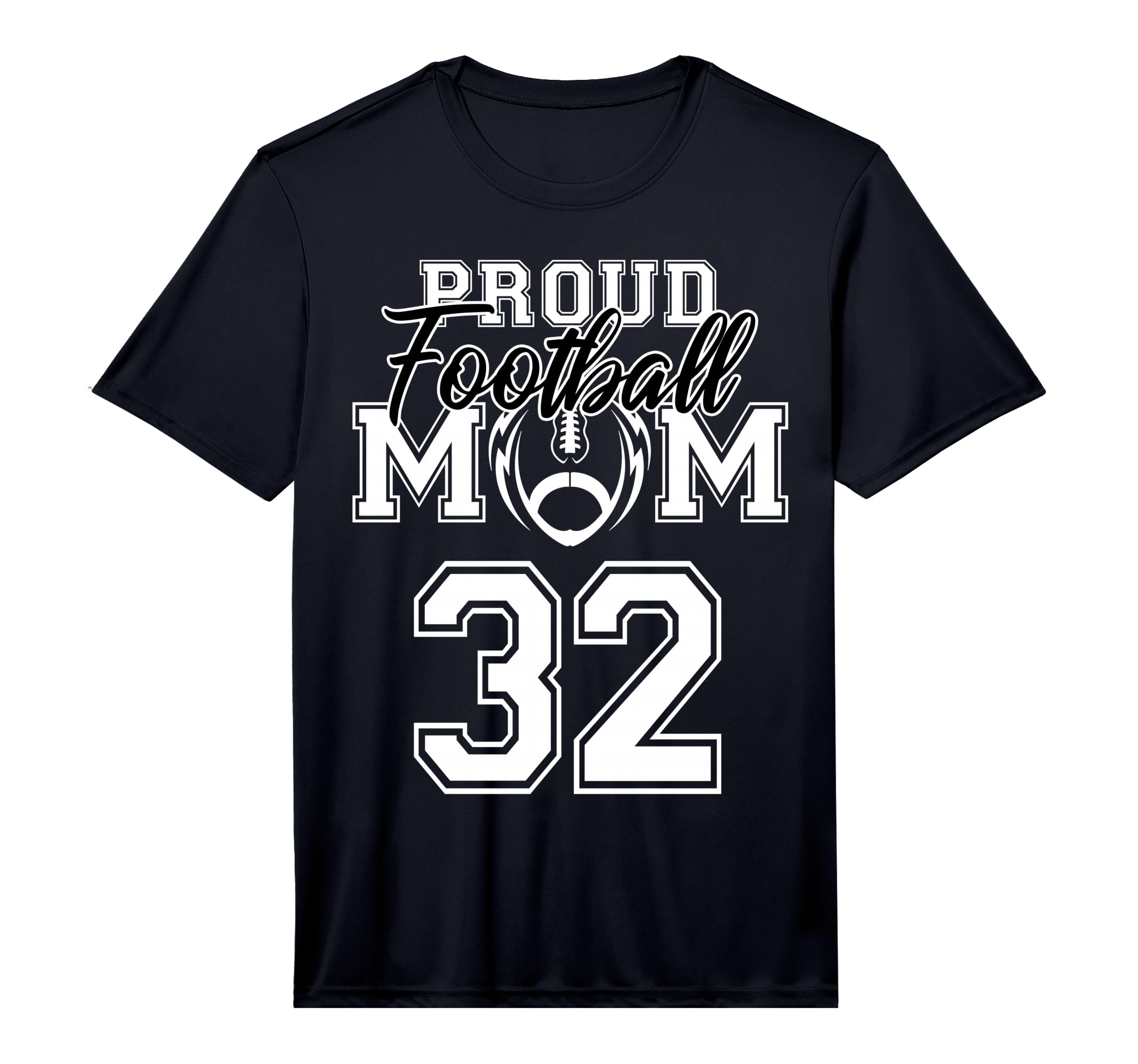 Custom Proud Football Mother T-Shirt - Casual Everyday Wear for Adults - T-Shirt, Sweatshirt, Hoodie