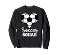 Soccer Squad Heart Funny Soccer Sweatshirt - Novelty Apparel Men Women - T-Shirt, Sweatshirt, Hoodie