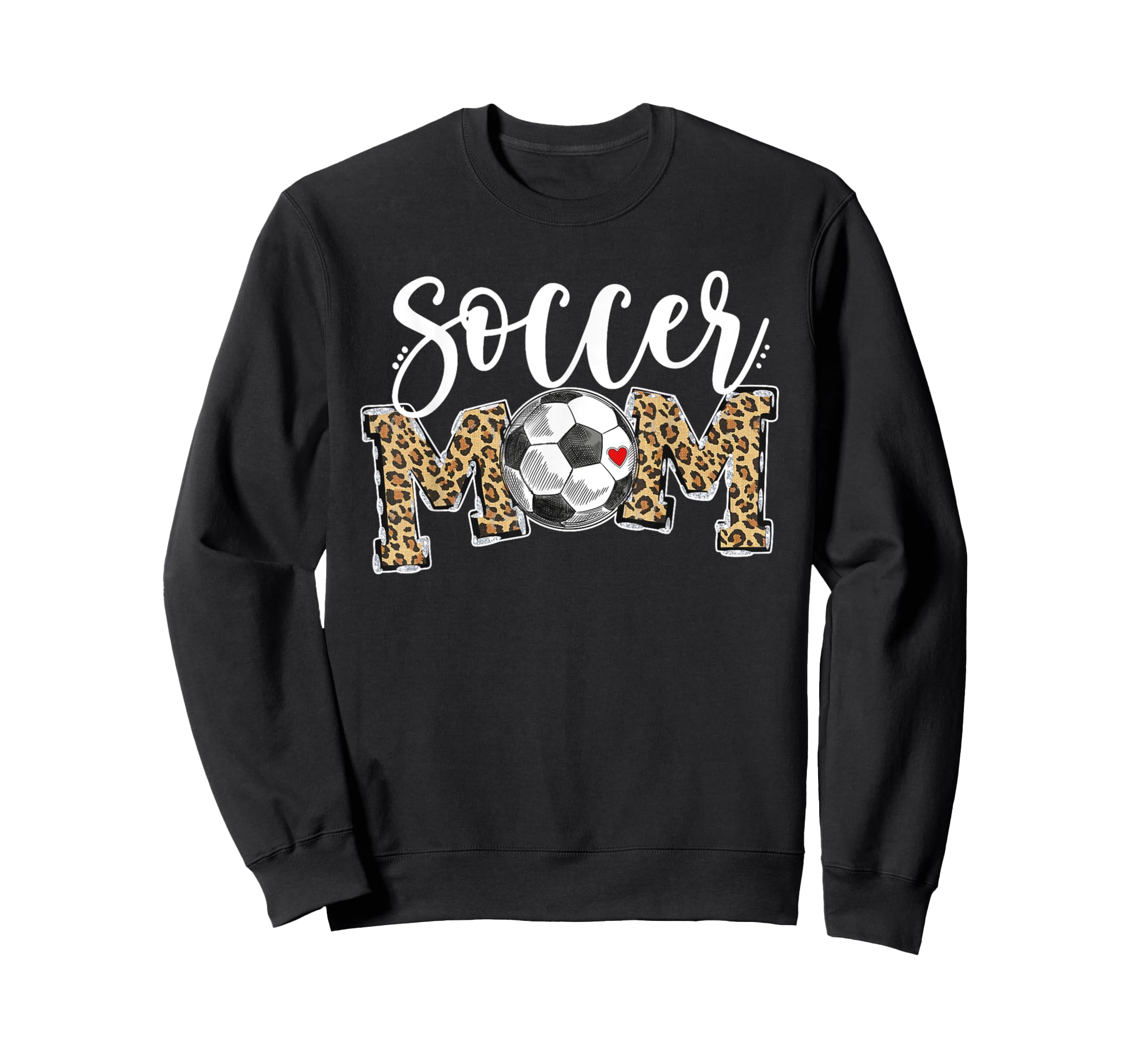 Soccer Mom Leopard Soccer Mama Mom Sweatshirt - Custom Art Print Men Women - T-Shirt, Sweatshirt, Hoodie