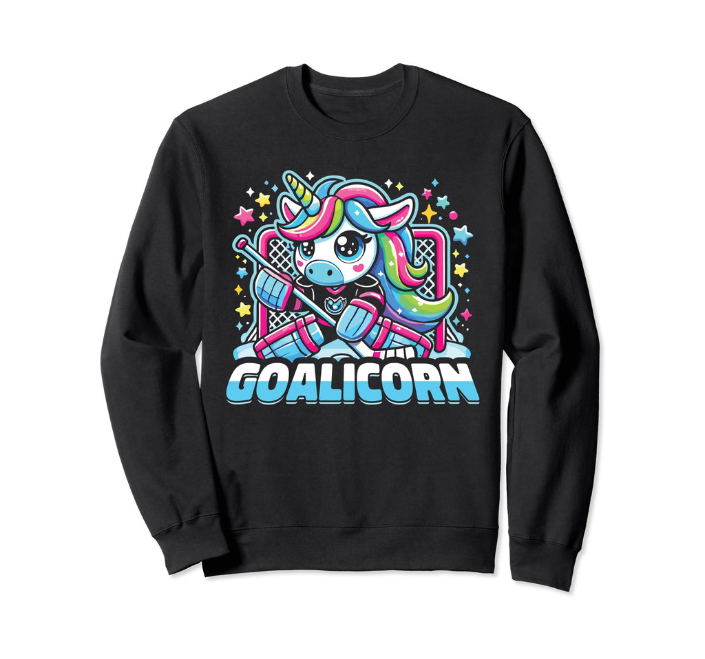 Goalicorn Ice Hockey Goalie Sweatshirt - Trendy Graphic for Adults - T-Shirt, Sweatshirt, Hoodie