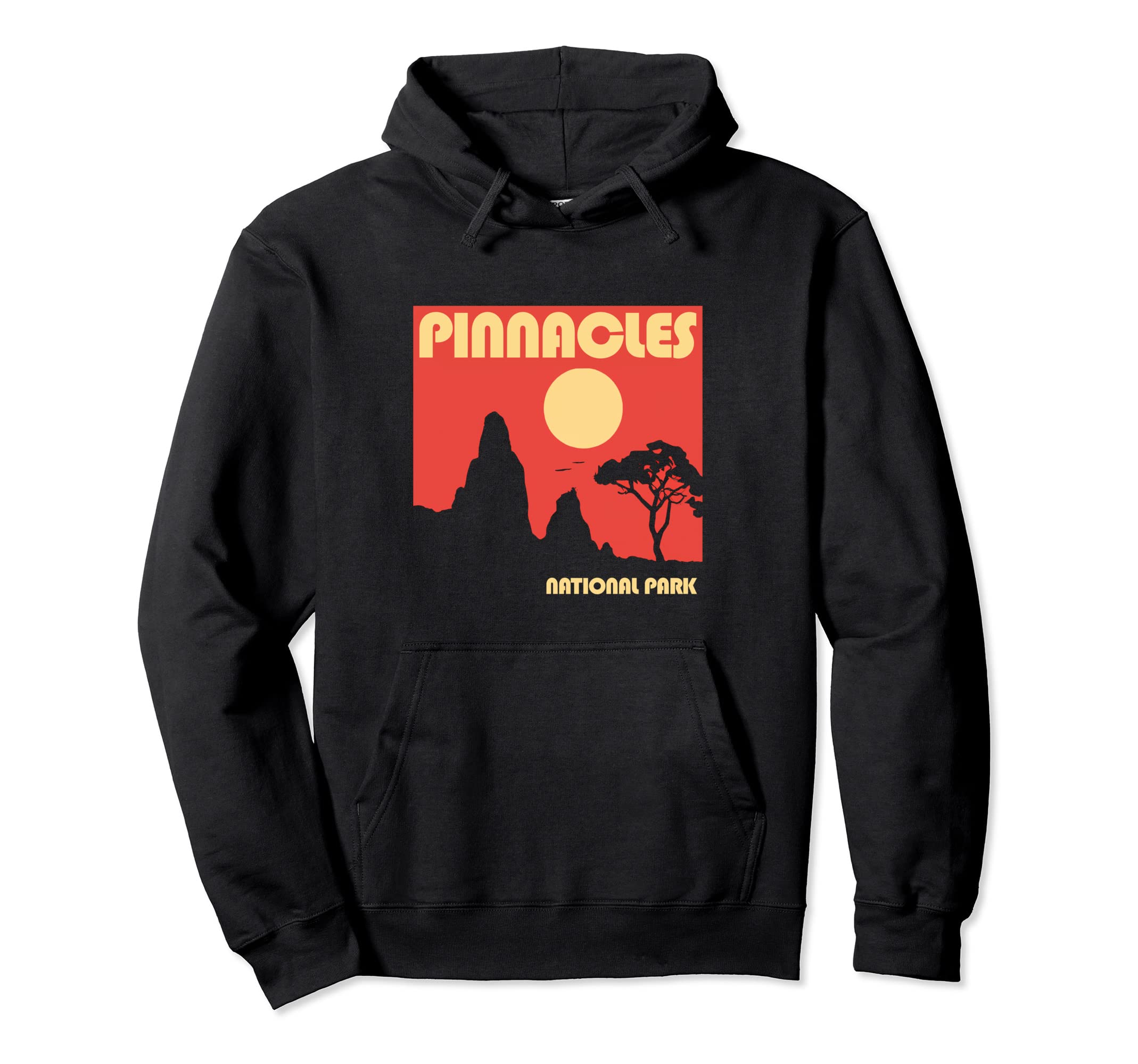 Pinnacles National Park 80S Hoodie - Unique Graphic for Adults - T-Shirt, Sweatshirt, Hoodie