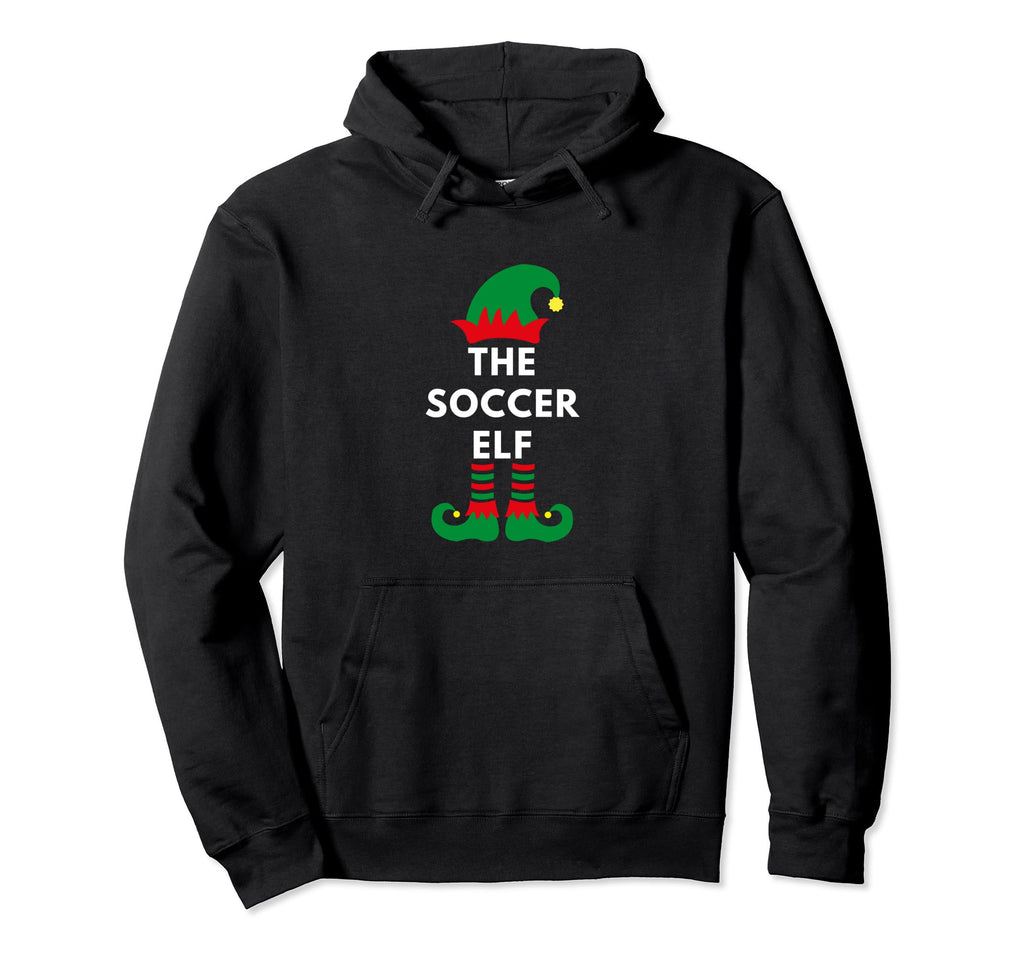 Soccer Elf Santa Elves Sporty Matching Hoodie - Unique Graphic Unisex - T-Shirt, Sweatshirt, Hoodie