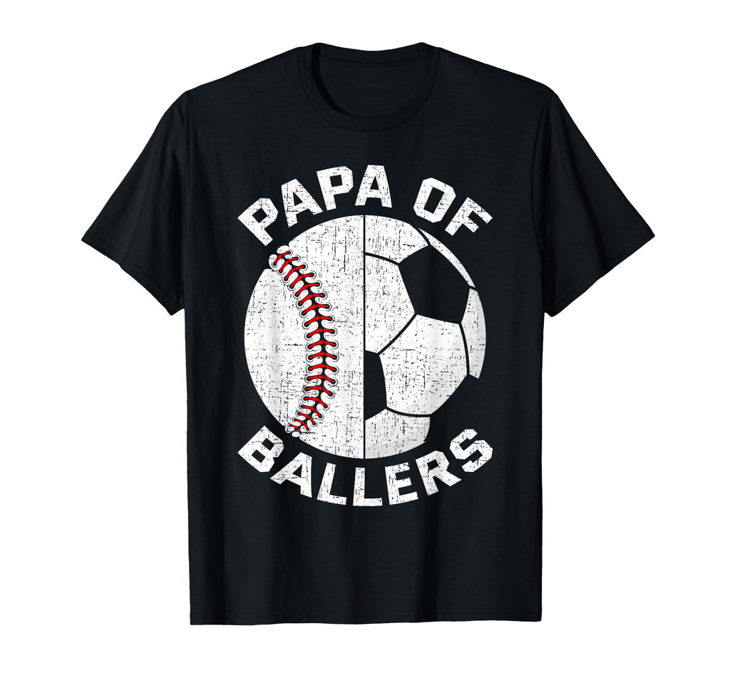 Funny Papa Son Daughter Ballers T-Shirt - Graphic Print for Adults - T-Shirt, Sweatshirt, Hoodie