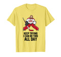 Wintersport Hockey Tees Keep Trying I T-Shirt - Trendy Graphic for Adults - T-Shirt, Sweatshirt, Hoodie