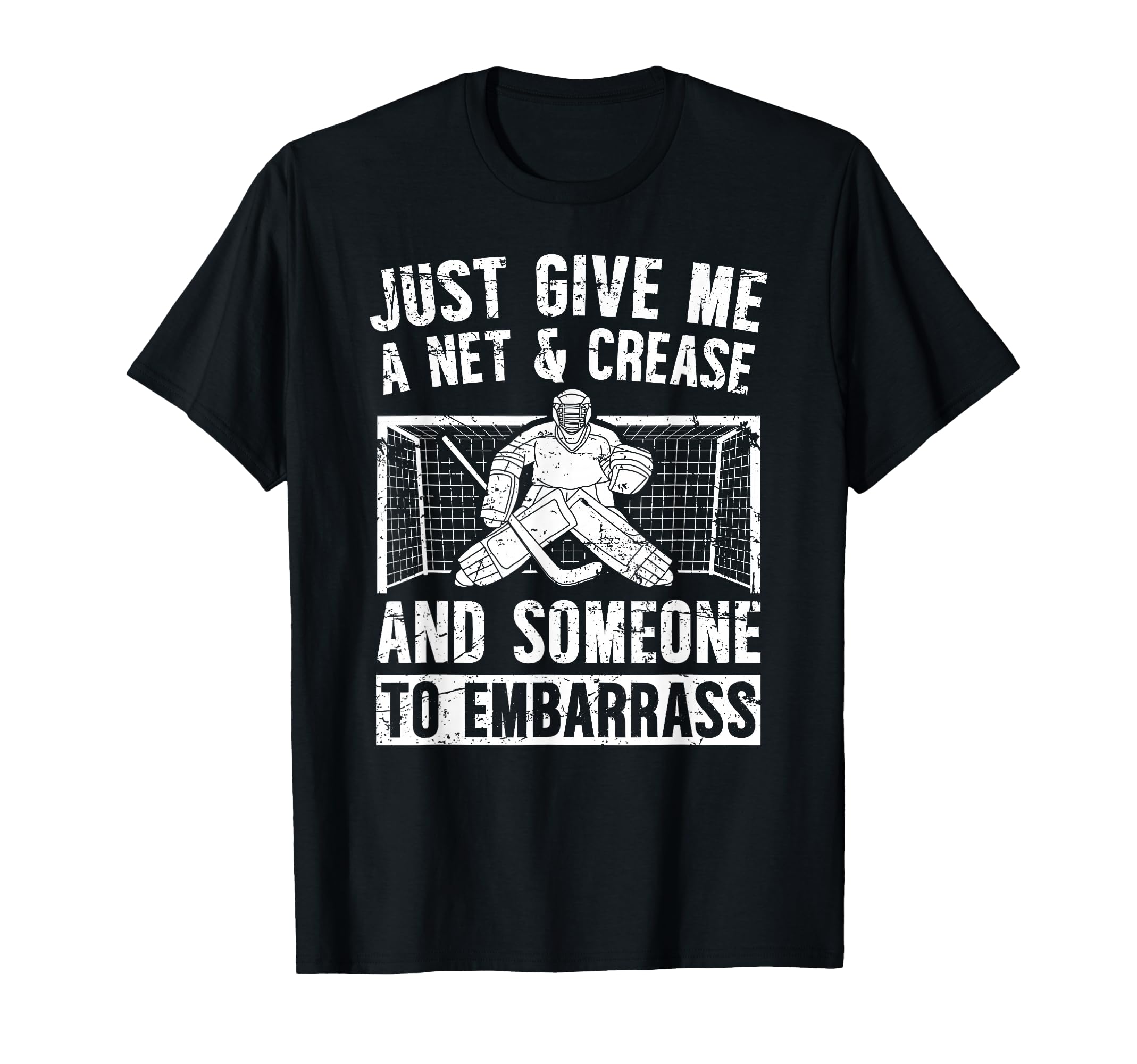 Net Crease Ice Hockey Goalkeeper Ice T-Shirt - Aesthetic Graphic Unisex - T-Shirt, Sweatshirt, Hoodie