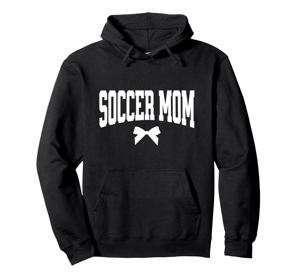 Soccer Mom Bow Soccer Team Mama Hoodie - Custom Art Print for Adults - T-Shirt, Sweatshirt, Hoodie