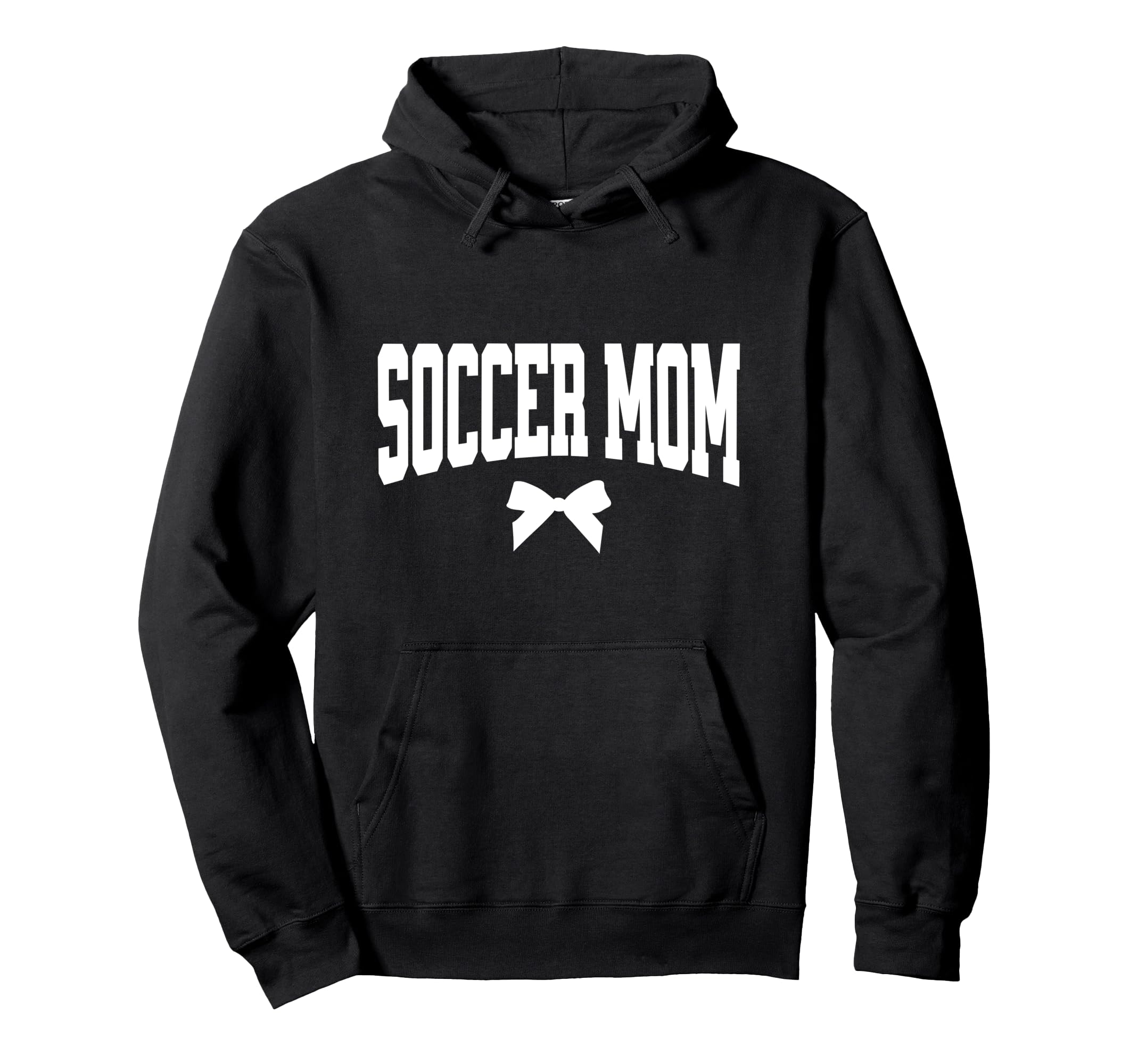 Soccer Mom Bow Soccer Team Mama Hoodie - Fun Novelty Design Unisex - T-Shirt, Sweatshirt, Hoodie