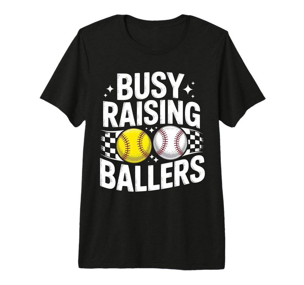 Busy Raising Ballers Moms Baseball T-Shirt - Aesthetic Graphic Unisex - T-Shirt, Sweatshirt, Hoodie